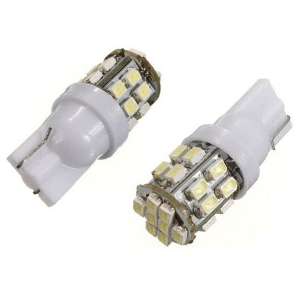 T10 24Smd 1206 3020 Led Car Wedge Light Auto License Plate Clearance Lamp 2Pcs White