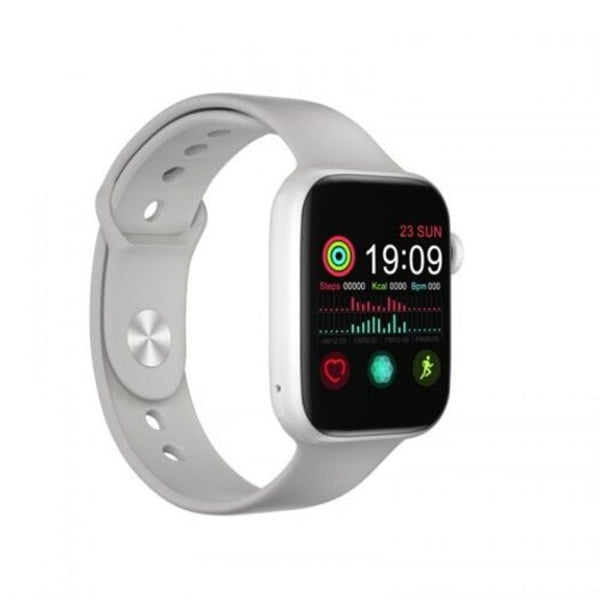 T5 Smartwatch Supports Bluetooth Call Heart Rate Meter With Free Replacement Silver Smart Watches