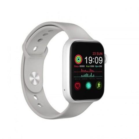 T5 Smartwatch Supports Bluetooth Call Heart Rate Meter With Free Replacement Silver Smart Watches