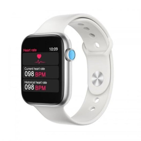 T5 Smartwatch Supports Bluetooth Call Heart Rate Meter With Free Replacement Silver Smart Watches