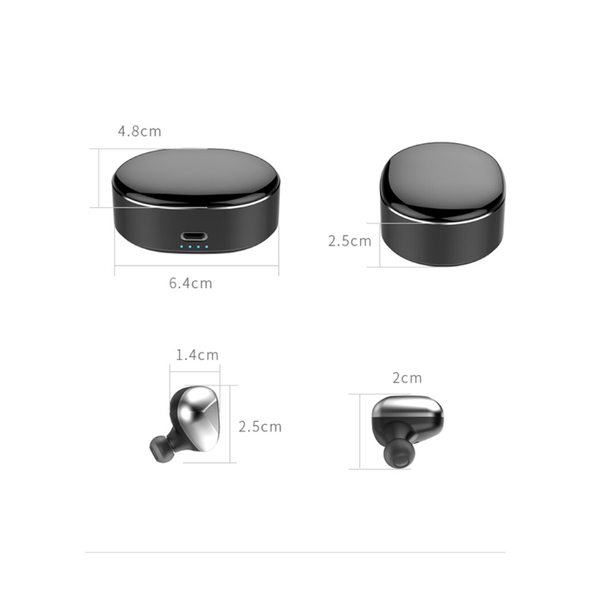 T50 Wireless Bluetooth Headset V5.0 In Ear Mini Binaural Black