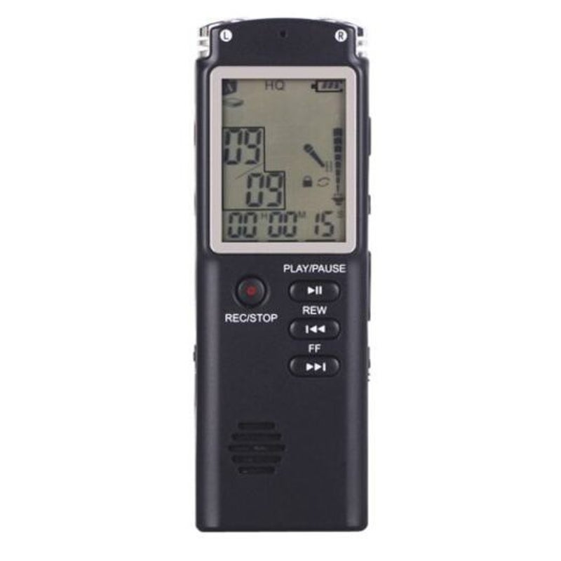 T60 Large Screen Audio Voice Recorder Dictaphone Mp3 Player Black 32Gb Dictapones & Voice Recorders