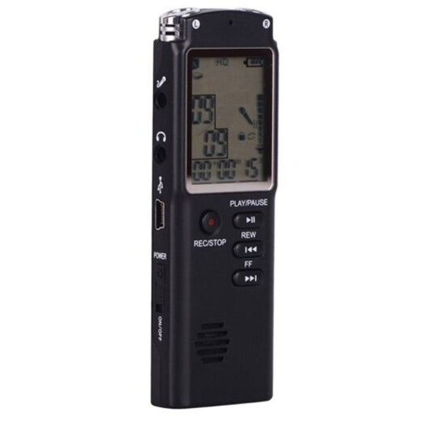 T60 Large Screen Audio Voice Recorder Dictaphone Mp3 Player Black 32Gb Dictapones & Voice Recorders