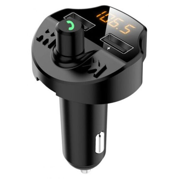 T66 Bluetooth Fm Transmitter 5.0 Car Mp3 Player Noise Reduction Tf Card Hands Free Dual Usb Charger Transmitters
