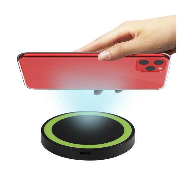 T 200 Cell Phone Wireless Charging Pad Green Chargers & Cradles