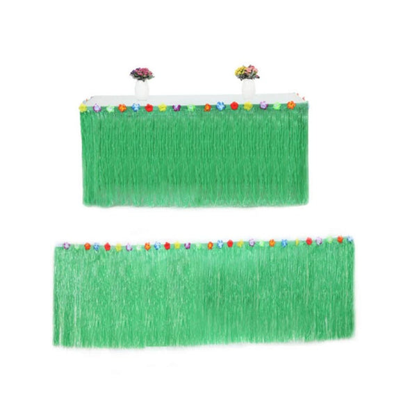 Table Skirt Hawaiian Luau Hibiscus 9Ft Party Halloween Decorations Seasonal Decorations