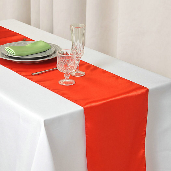 30X275cm Satin Table Runner Wedding Party Supplies Home Decor Table Runners