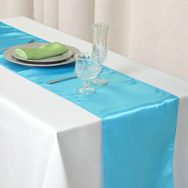 30X275cm Satin Table Runner Wedding Party Supplies Home Decor Table Runners