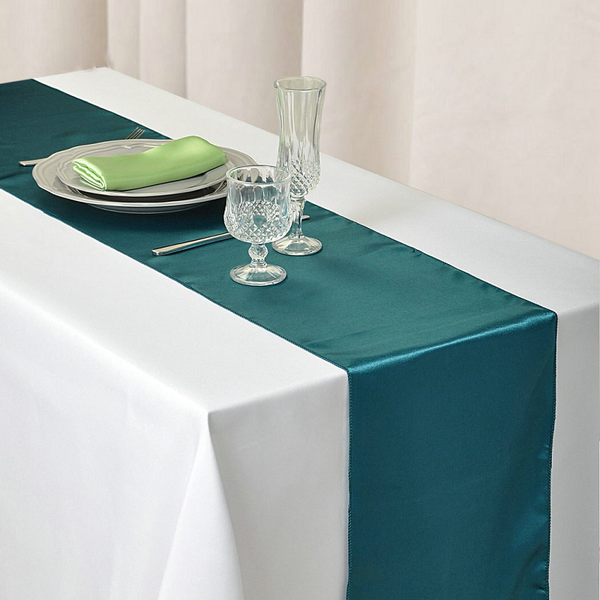 30X275cm Satin Table Runner Wedding Party Supplies Home Decor Table Runners