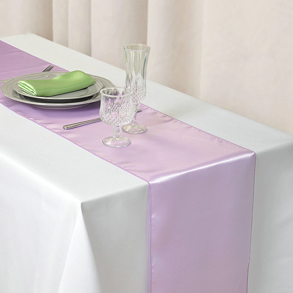 30X275cm Satin Table Runner Wedding Party Supplies Home Decor Table Runners
