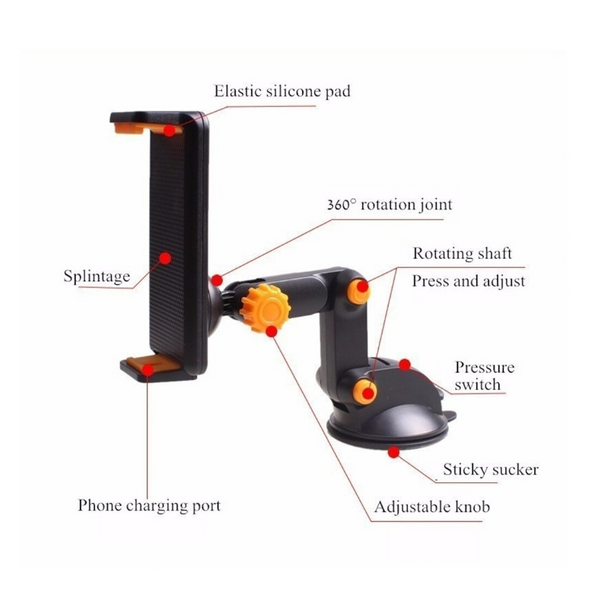 Tablet Phone Stand For Ipad Air Mini 1 2 3 4 11Inch Strong Suction Car Holder Iphone X 8 7 Pc