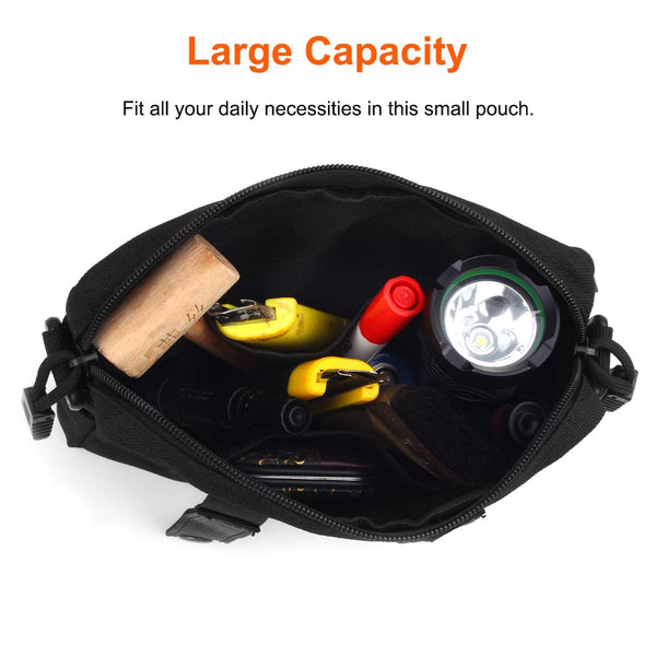 Tactical Accessory Bag Molle Pouch Utility Water Resistant Pouches Multi Purpose Military Tool Packs For Vest Backpack Nylon Holsters Belts & Pouches