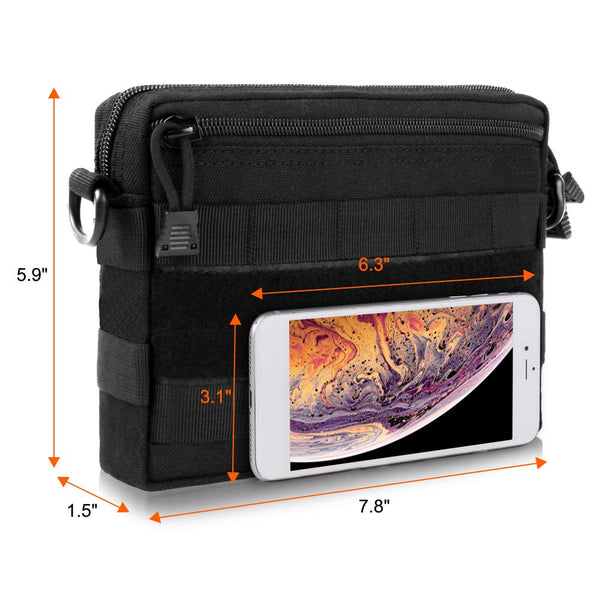 Tactical Accessory Bag Molle Pouch Utility Water Resistant Pouches Multi Purpose Military Tool Packs For Vest Backpack Nylon Holsters Belts & Pouches