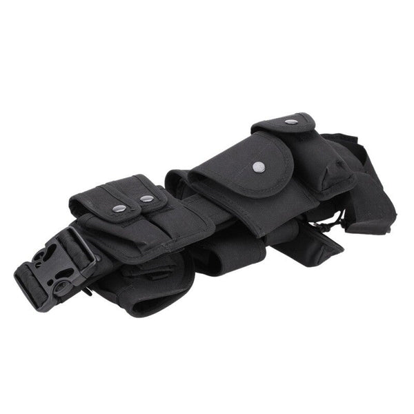 Police & Security Belts Tactical Police Security Guard Equipment Duty Utility Kit Belt With Pouches System Holster Outdoor Training Black