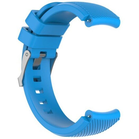 Diagonal Monochrome Silicone Replacement Strap For Amazfit Watch 3 22Mm Sky Blue