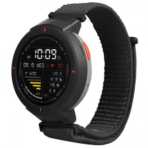 Monochrome Loopback Canvas Replacement Strap For Watch 3 Amazfit Verge Black