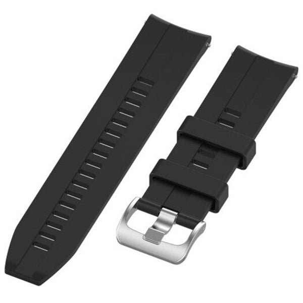 Silicone Replacement Wristband Watch Strap For Huawei Gt 2 Smartwatch 46Mm Black Watch Bands