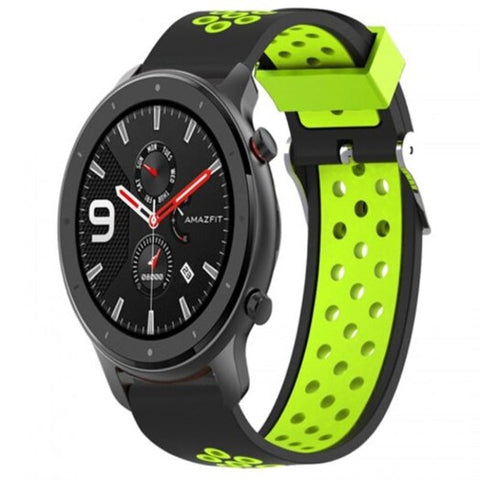 Two Color Breathable Replacement Strap For Amazfit Gtr 42Mm Tea Green