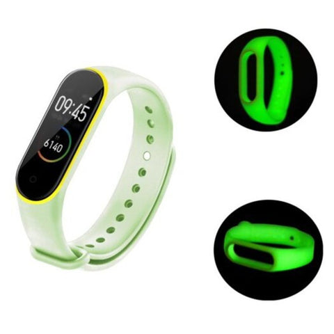Two Color Luminous Wristband For Xiaomi Band 4 Mint Green