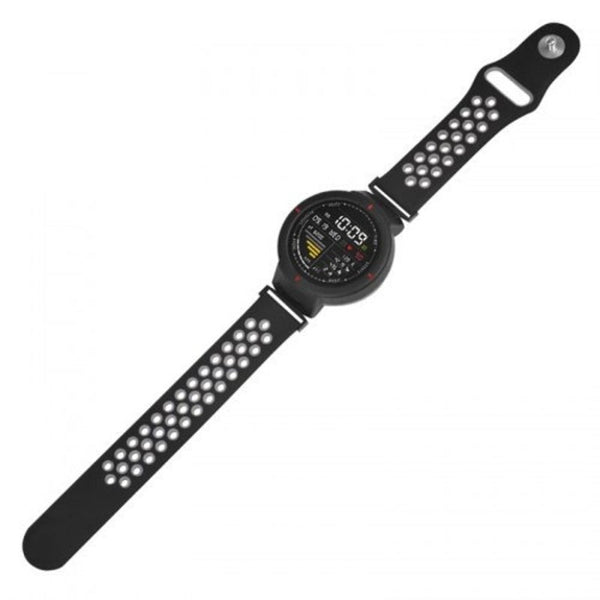Two Color Stomata Silicone Back Button Strap For Amazfit Verge Watch 3 Multi