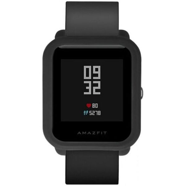 Ultra Thin Silicone Bumper Case For Amazfit Youth Ed. Black