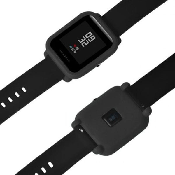Ultra Thin Silicone Bumper Case For Amazfit Youth Ed. Black