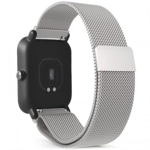 Wristband For Amazfit Silver Watch Bands