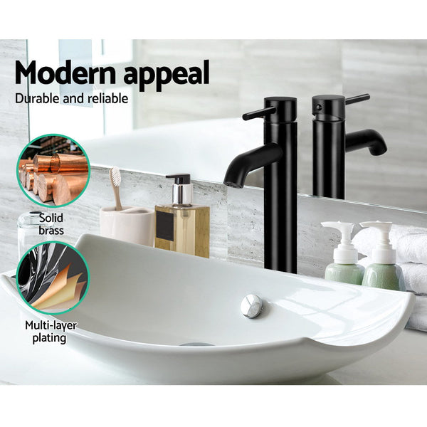 Cefito Basin Mixer Tap Faucet Black Bathroom Sink Taps
