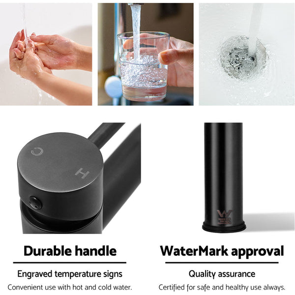 Cefito Basin Mixer Tap Faucet Black Bathroom Sink Taps