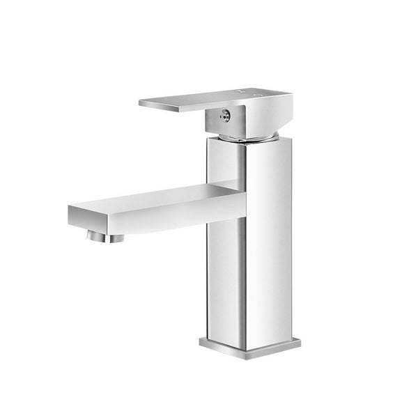 Cefito Basin Mixer Tap Faucet Bathroom Vanity Counter Top Wels Brass Silver Bathroom Sink Taps