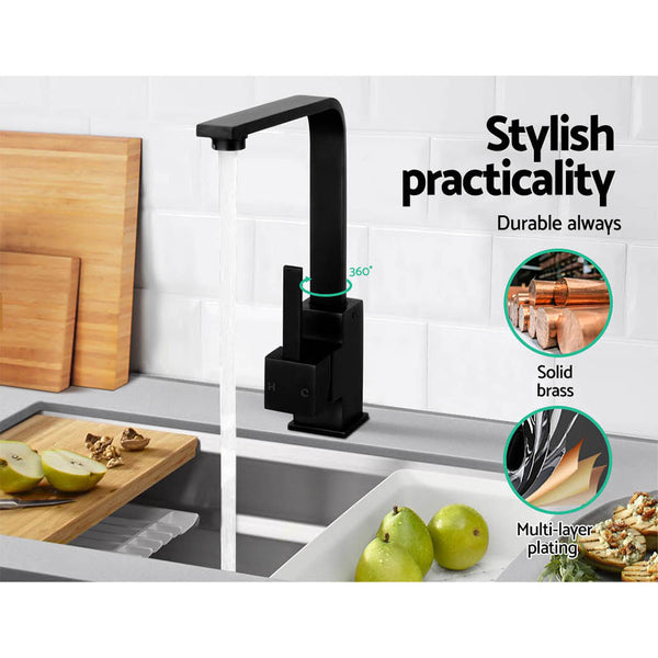 Cefito Kitchen Mixer Tap Black Kitchen Taps