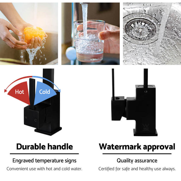 Cefito Kitchen Mixer Tap Black Kitchen Taps