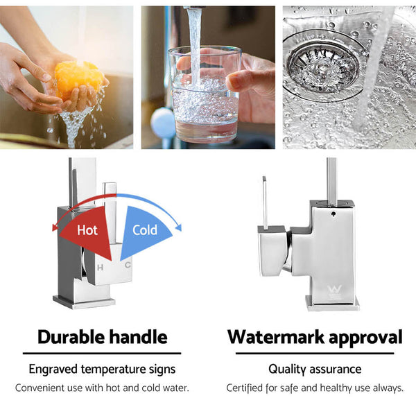 Cefito Kitchen Mixer Tap Silver Kitchen Taps