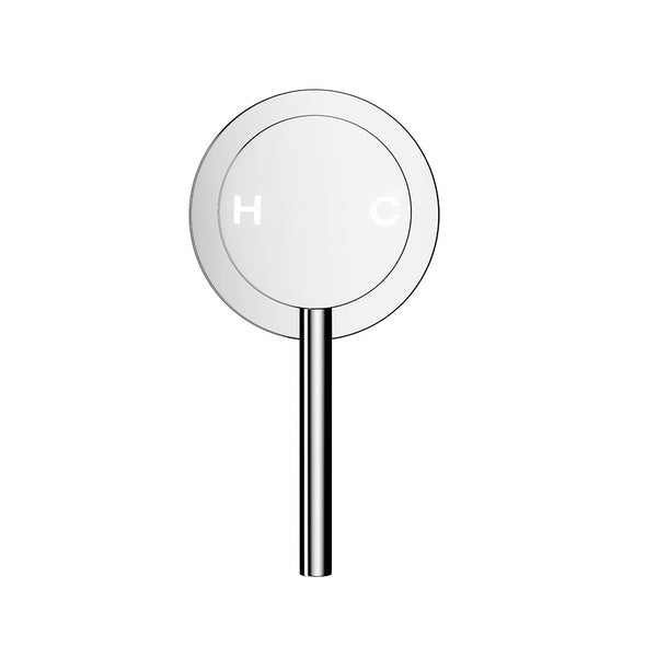 Cefito Basin Mixer Wall Tap Round Brass Faucet Shower Bathtub Chrome Bathroom Sink Taps