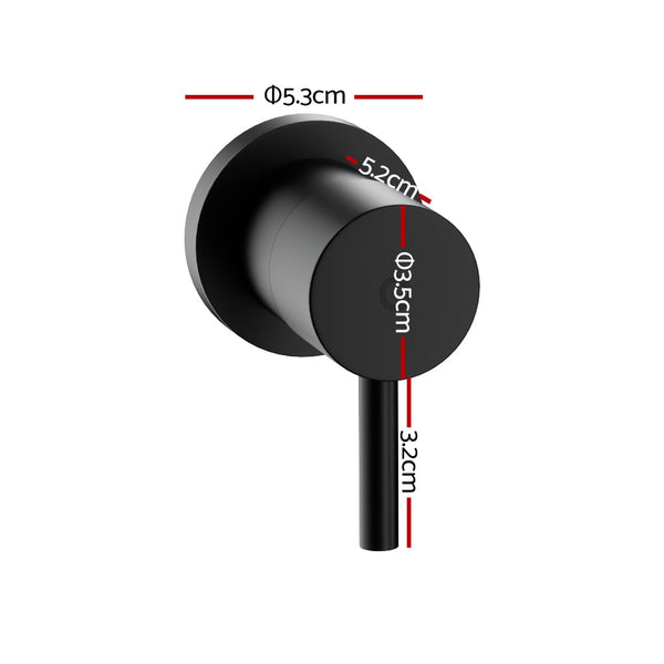 Cefito Bathroom Tap Shower Twin Faucet Basin Sink Swivel Black Bathroom Sink Taps