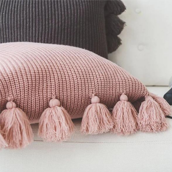 Tassel Knit Pillow Cushion Covers Cushions & Decorative Pillows