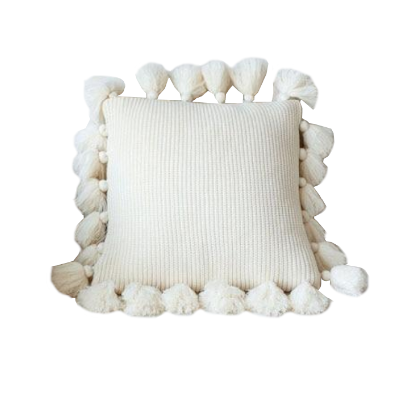 Tassel Knit Pillow Cushion Covers Cushions & Decorative Pillows