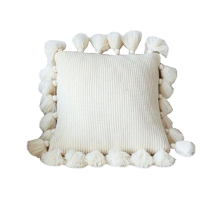 Tassel Knit Pillow Cushion Covers