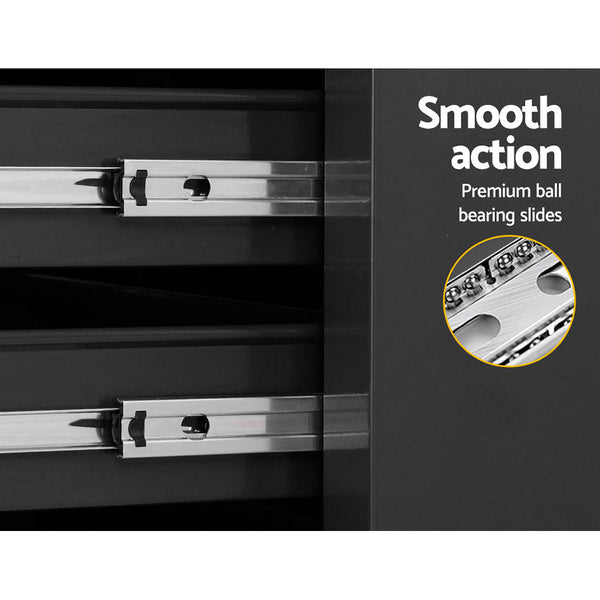 Giantz 16 Drawer Tool Box Cabinet Chest Trolley Toolbox Garage Storage Tool Cabinets & Cupboards