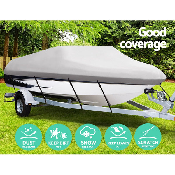 14 16 Foot Waterproof Boat Cover Grey Boat Covers