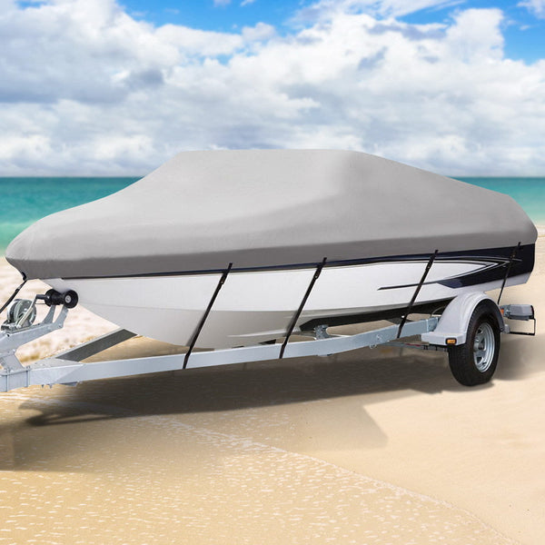 14 16 Foot Waterproof Boat Cover Grey Boat Covers