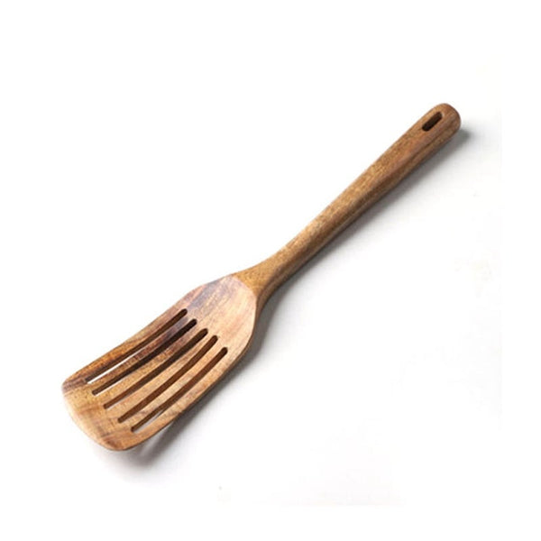 Teak Long Handled Spatula Household Solid Wood Non Stick Pan Cooking Shovel Lengthened Kitchen Kitchenware Cooking Utensils