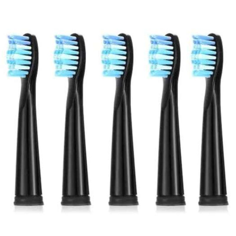 Teeteck Sg 949 Electric Toothbrush Replacement Head 5Pcs Black Toothbrush Replacement Heads