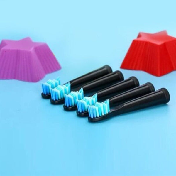 Teeteck Sg 949 Electric Toothbrush Replacement Head 5Pcs Black Toothbrush Replacement Heads