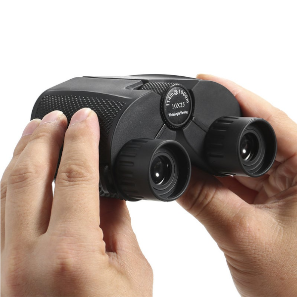 Telescopes 10X25 Folding High Power Compact Binoculars Suitable For Adults Children Low Light Clear Night Vision Bird Watching Outdoor Sports Games Co