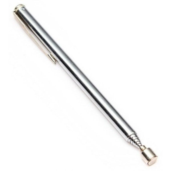 Telescopic Easy Magnetic Pick Up Rod Stick Extending Handheld Tool Silver