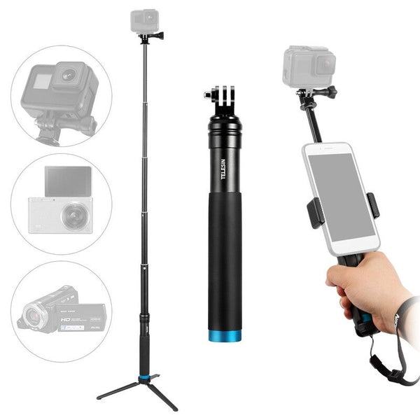 Handheld Extendable Selfie Stick Monopod Aluminum Alloy Adjustable Pole 01