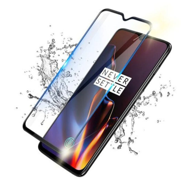 Tempered Glass Film For Oneplus 7 / 6T 2Pcs Black Screen Protectors