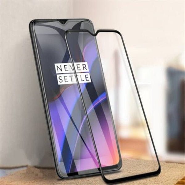 Tempered Glass Film For Oneplus 7 / 6T 2Pcs Black Screen Protectors