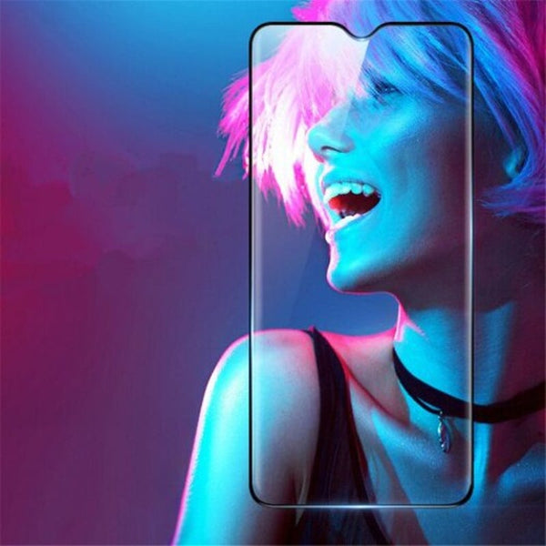 Tempered Glass Film For Oneplus 7 / 6T 2Pcs Black Screen Protectors